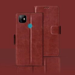 Itel Vision 1 flip cover | L6005 flip cover | Brown