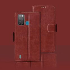 Itel Vision 1 Pro flip cover | L6502 flip cover | Brown