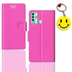 Itel Vision 2 flip cover for girl | L6503 flip cover for girl | Free Smiley Keychain | ND_12