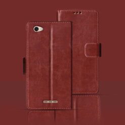 Lava Z61 flip cover | Z61 flip cover | Brown