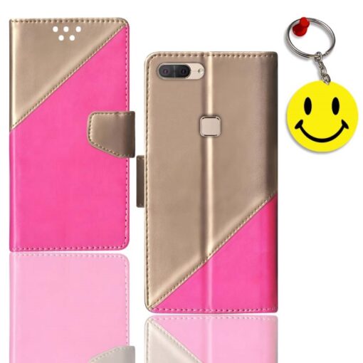Lava Z90 flip case | Z90 flip case | Free Smiley Keychain | ND_09