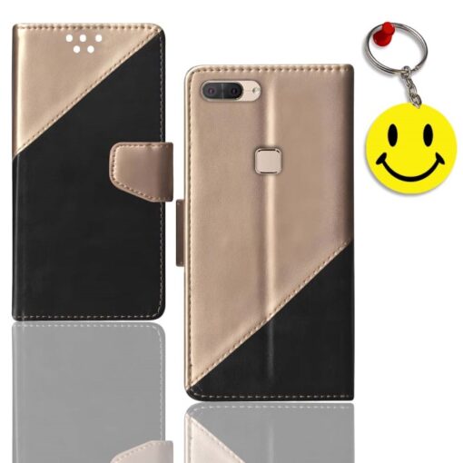 Lava Z90 folding cover | Z90 folding cover | Free Smiley Keychain | ND_10