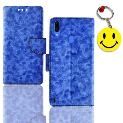 Lava Z93 phone flip cover | Z93 phone flip cover | Free Smiley Keychain | ND_07
