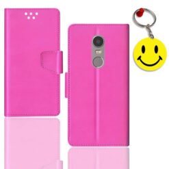 Lenovo K6 Note flip cover for girl | K53a48 flip cover for girl | Free Smiley Keychain | ND_12