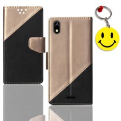 Micromax i One folding cover | iOne folding cover | Free Smiley Keychain | ND_10