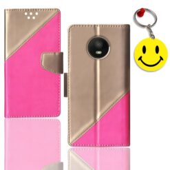 Moto E4 flip case | XT1766 flip case | Free Smiley Keychain | ND_09