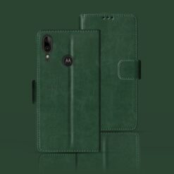 Moto E6s flip case | XT2053 flip case | Green