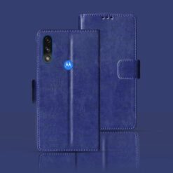 Moto E7 Power Pouch cover | PAMH0001IN Pouch cover | Blue