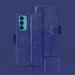 Moto Edge 20 Pouch cover | Edge 20 Pouch cover | Blue
