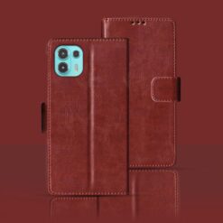 Moto Edge 20 Fusion flip cover | Edge 20 Fusion flip cover | Brown