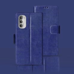 Moto G51 5G Pouch cover | PAS80007IN Pouch cover | Blue