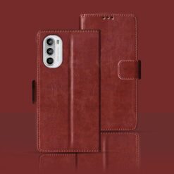Moto G52 flip cover | G52 flip cover | Brown