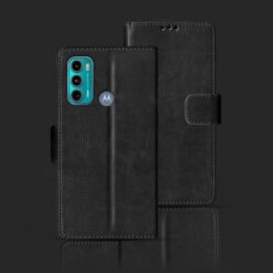Moto G60 foloding cover | PANB0001IN foloding cover | Black