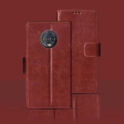 Moto G6 flip cover | XT1925 flip cover | Brown