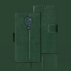 Moto G9 flip case | G9 flip case | Green