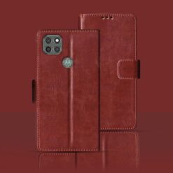 Moto G9 Power flip cover | XT2091-3 flip cover | Brown