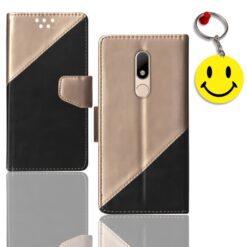 Moto M folding cover | XT1663 folding cover | Free Smiley Keychain | ND_10