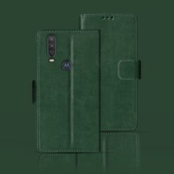 Moto One Action flip case | XT2013-1 flip case | Green