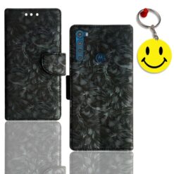 Moto One Fusion Plus flip cover | Moto One Fusion Plus flip cover | Free Smiley Keychain | ND_08