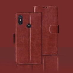 Moto One Power flip cover | P30 Note flip cover | Brown