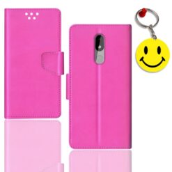 Nokia 3.2 flip cover for girl | TA-1156 flip cover for girl | Free Smiley Keychain | ND_12