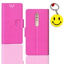 Nokia 4.2 flip cover for girl | TA-1184 flip cover for girl | Free Smiley Keychain | ND_12