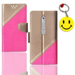 Nokia 6.1 flip case | TA-1043 flip case | Free Smiley Keychain | ND_09