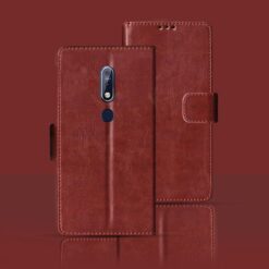 Nokia 7.1 flip cover | TA-1100 flip cover | Brown