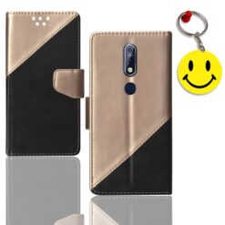 Nokia 7.1 folding cover | TA-1100 folding cover | Free Smiley Keychain | ND_10