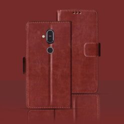 Nokia 8.1 flip cover | TA-1121 flip cover | Brown