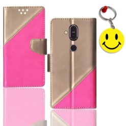 Nokia 8.1 flip case | TA-1121 flip case | Free Smiley Keychain | ND_09