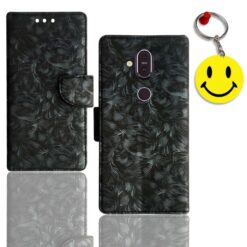 Nokia 8.1 flip cover | TA-1121 flip cover | Free Smiley Keychain | ND_08