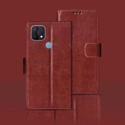OPPO A15 flip cover | CPH2185 flip cover | Brown