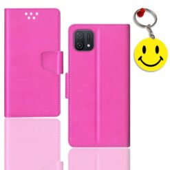 OPPO A16E flip cover for girl | CPH2421 flip cover for girl | Free Smiley Keychain | ND_12