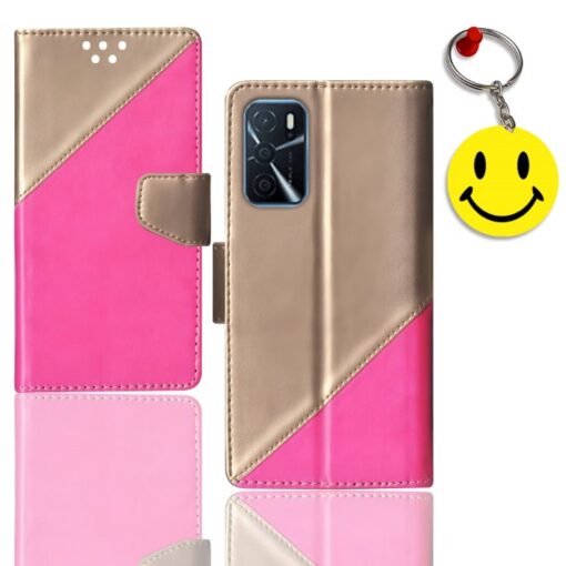 OPPO A16S flip case | CPH2271 flip case | Free Smiley Keychain | ND_09