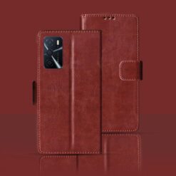 OPPO A16 flip cover | CPH2269 flip cover | Brown