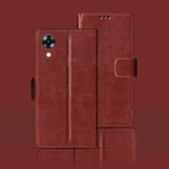 OPPO A17K flip cover | CPH2471 flip cover | Brown