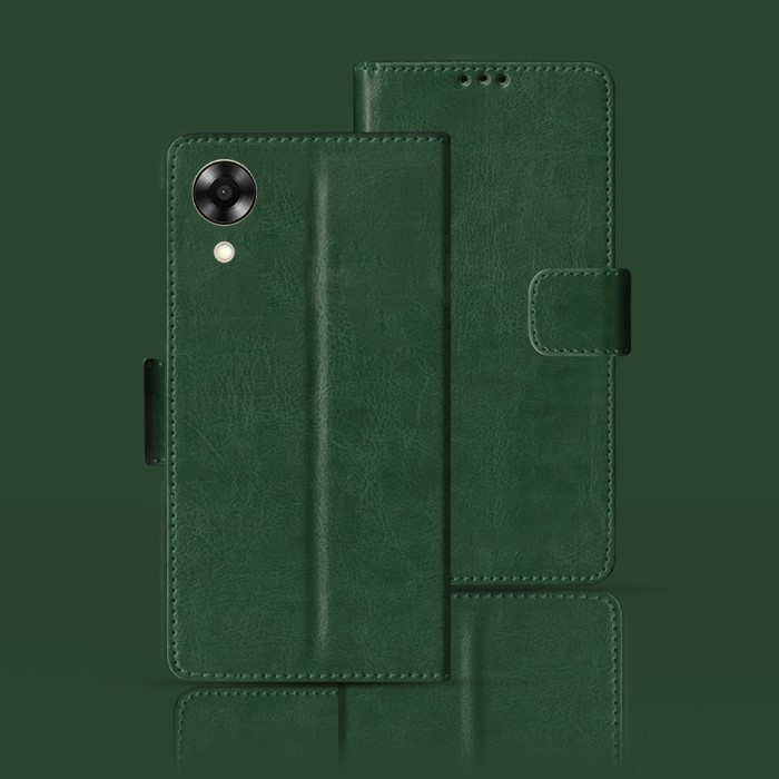 Buy OPPO A17K flip case | CPH2471 flip case | Green