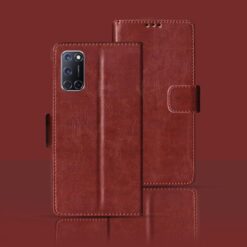 OPPO A52 flip cover | CPH2061 flip cover | Brown