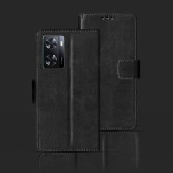 OPPO A57 2022 foloding cover | CPH2387 foloding cover | Black