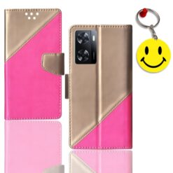 OPPO A57 2022 flip case | CPH2387 flip case | Free Smiley Keychain | ND_09