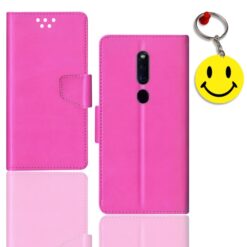 OPPO F11 PRO flip cover for girl | CPH1969 flip cover for girl | Free Smiley Keychain | ND_12