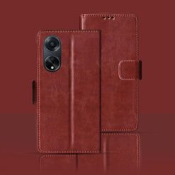 OPPO F23 flip cover | CPH2527 flip cover | Brown