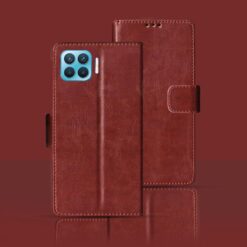 OPPO RENO 4 LITE flip cover | CPH2125 flip cover | Brown