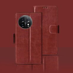 One Plus 11 5G flip cover | PHB110 flip cover | Brown