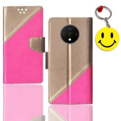OnePlus 7T flip case | HD1901 flip case | Free Smiley Keychain | ND_09