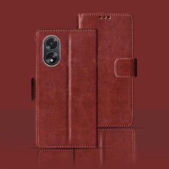Oppo A38 flip cover | CPH2579 flip cover | Brown