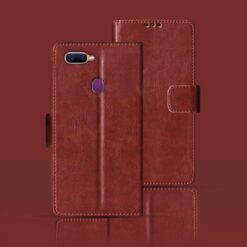 Oppo F9 Pro flip cover | CPH1823 flip cover | Brown