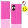 Oppo Reno 8T flip cover for girl | CPH2481 flip cover for girl | Free Smiley Keychain | ND_12