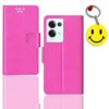Oppo Reno 8 Pro flip cover for girl | CPH2357 flip cover for girl | Free Smiley Keychain | ND_12
